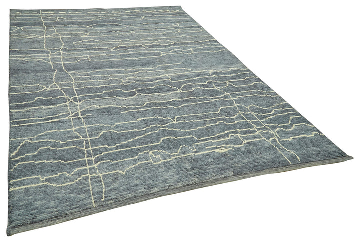 7x10 Blue Moroccan Rug - 39713