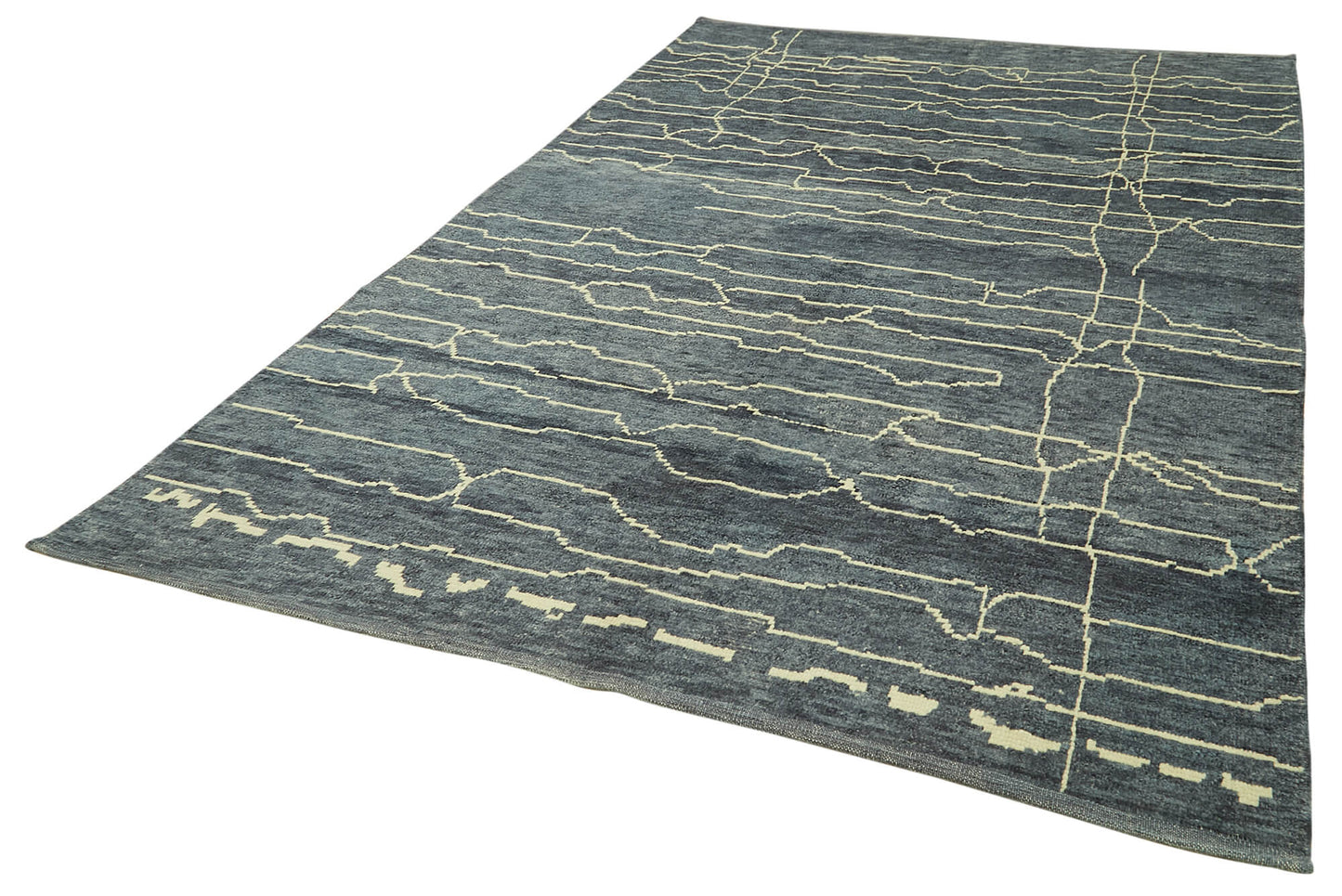 7x10 Blue Moroccan Rug - 39713