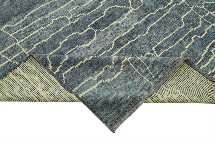 7x10 Blue Moroccan Rug - 39713