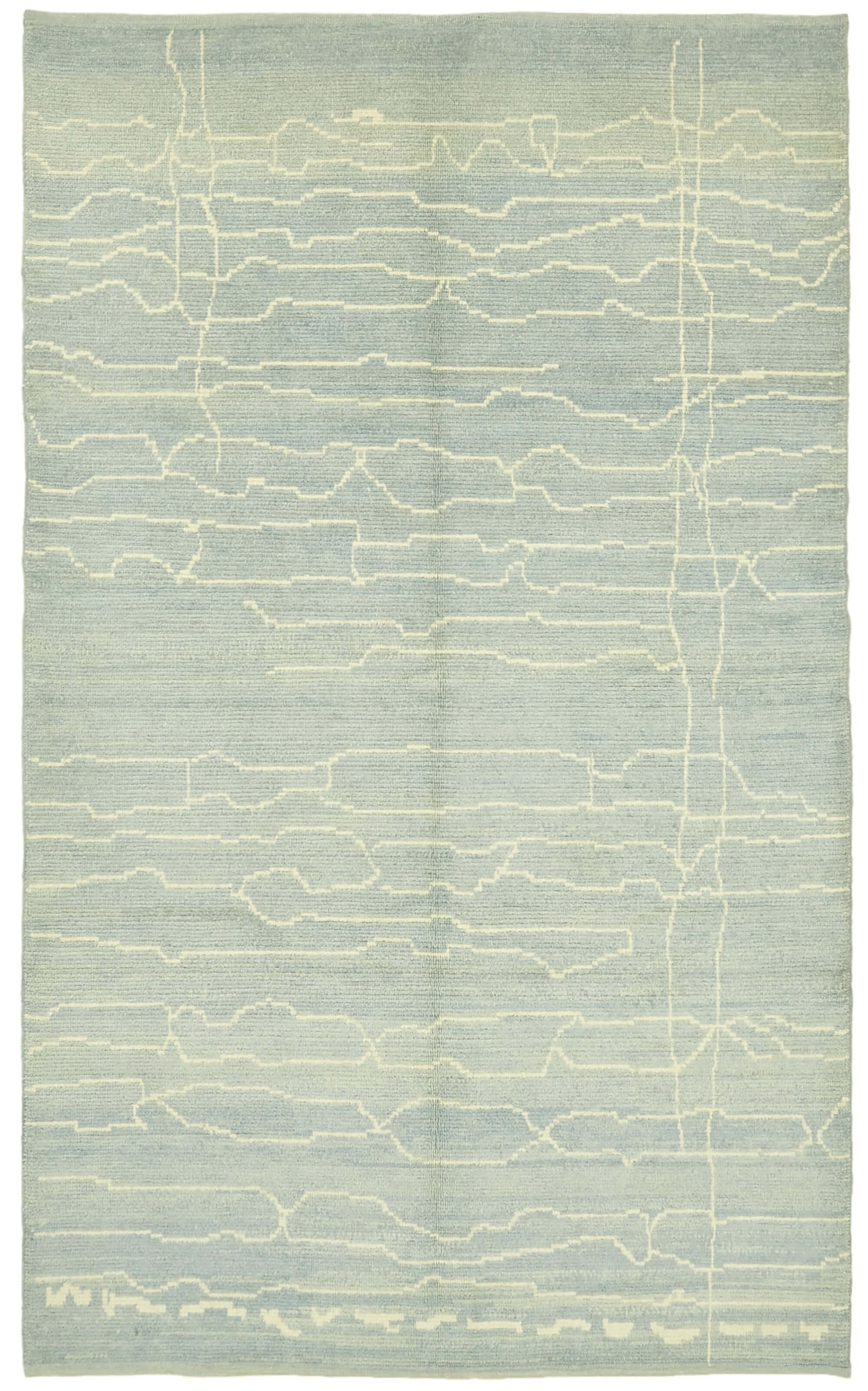 6x10 Blue Moroccan Rug - 39716