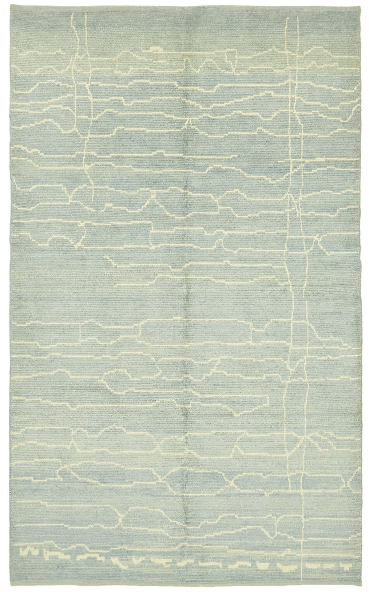 6x10 Blue Moroccan Rug - 39716