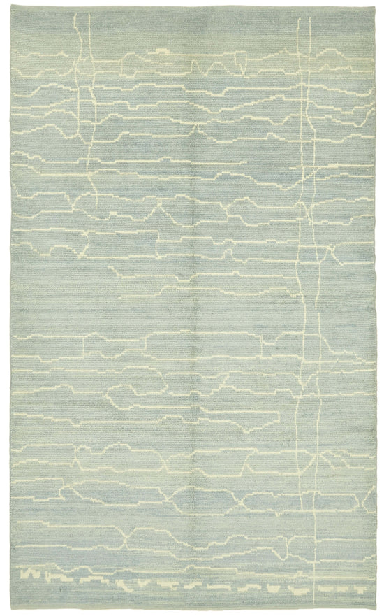 6x10 Blue Moroccan Rug - 39716