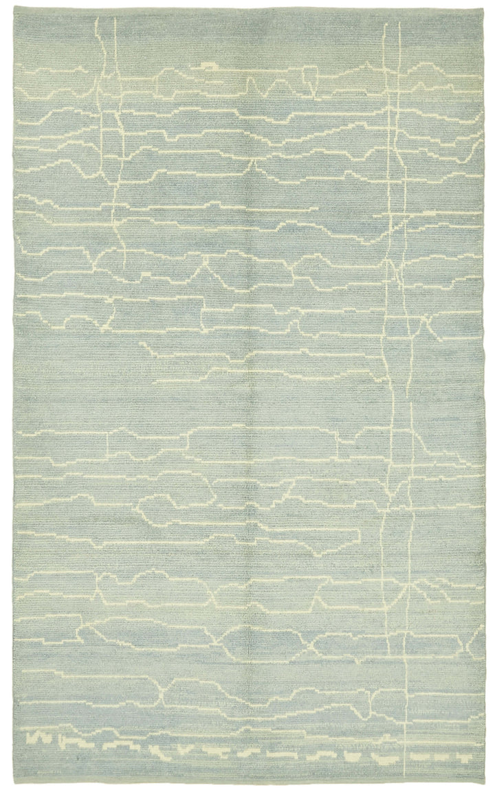 6x10 Blue Moroccan Rug - 39716
