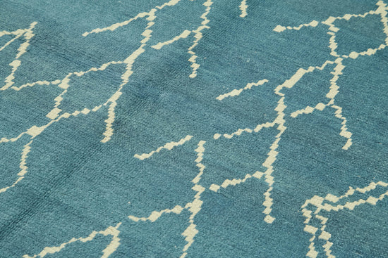 7x9 Blue Moroccan Rug - 39717