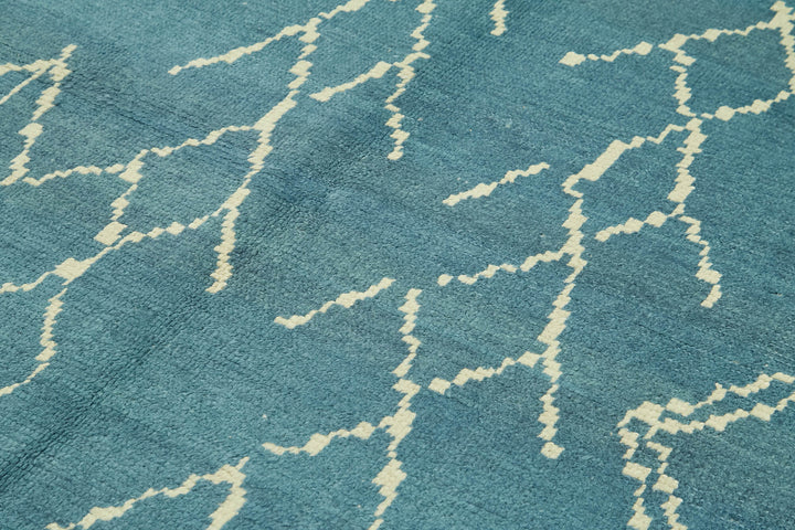 7x9 Blue Moroccan Rug - 39717