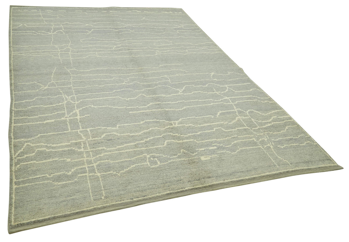7x10 Blue Moroccan Rug - 39720