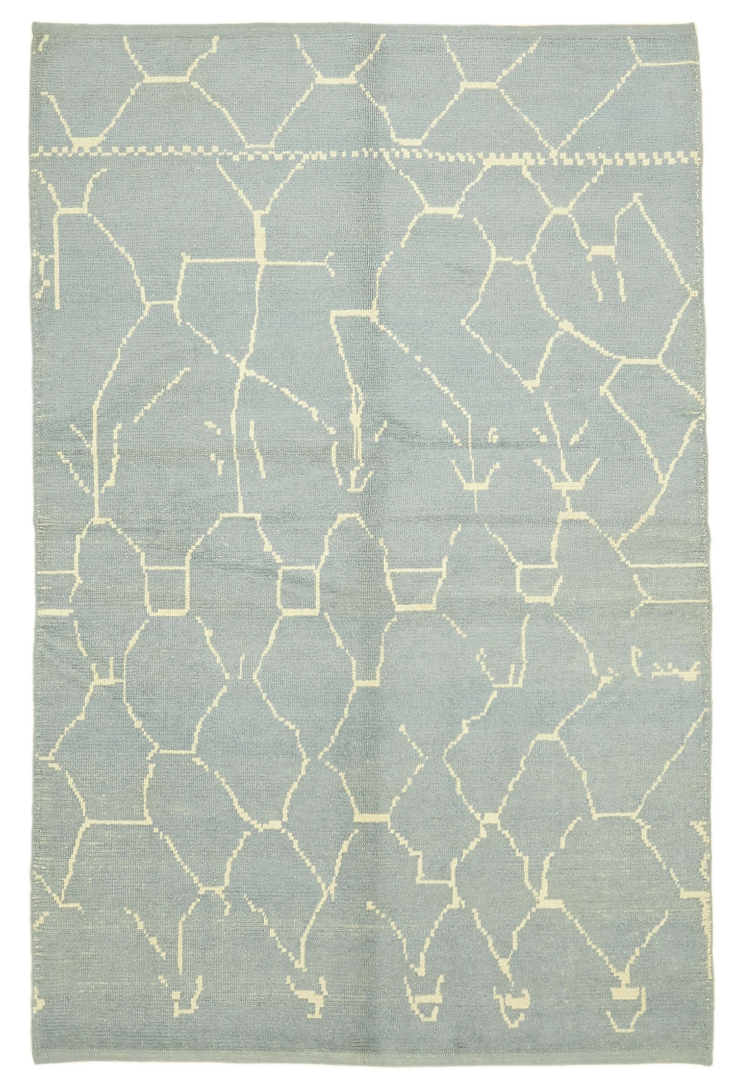 6x9 Blue Moroccan Rug - 39723