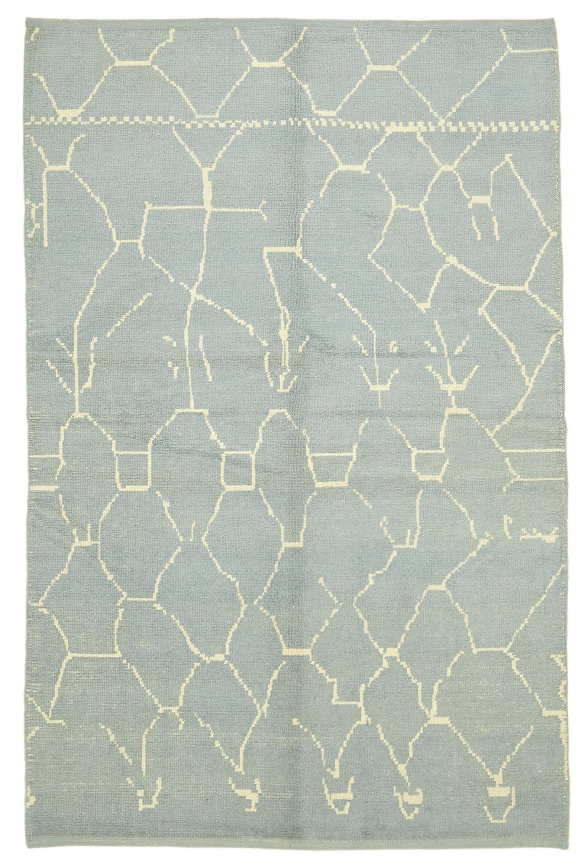 6x9 Blue Moroccan Rug - 39723