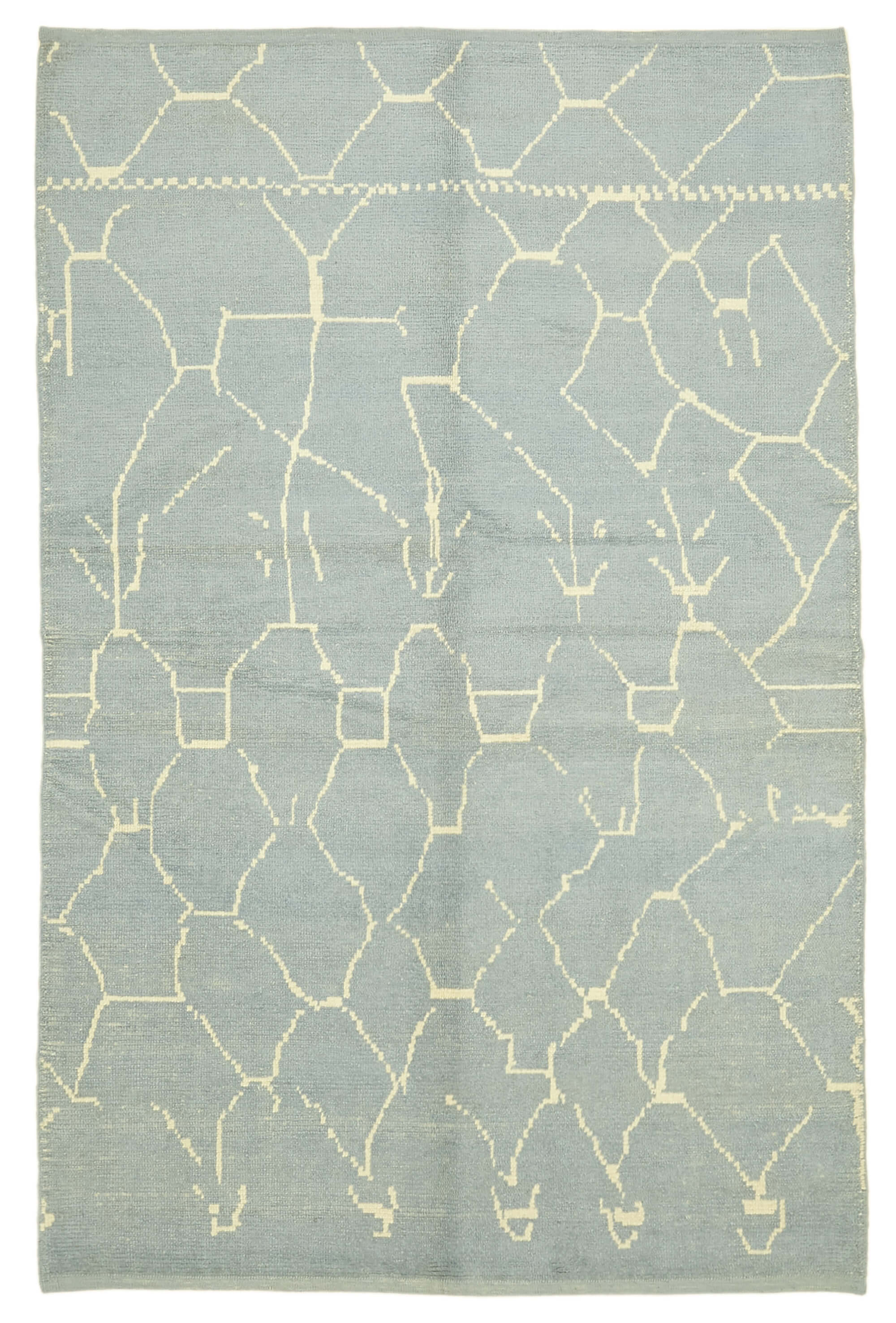 6x9 Blue Moroccan Rug - 39723
