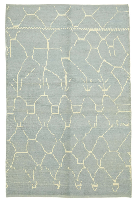 6x9 Blue Moroccan Rug - 39723