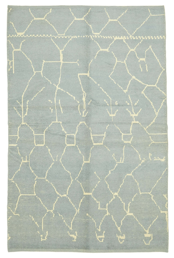 6x9 Blue Moroccan Rug - 39723