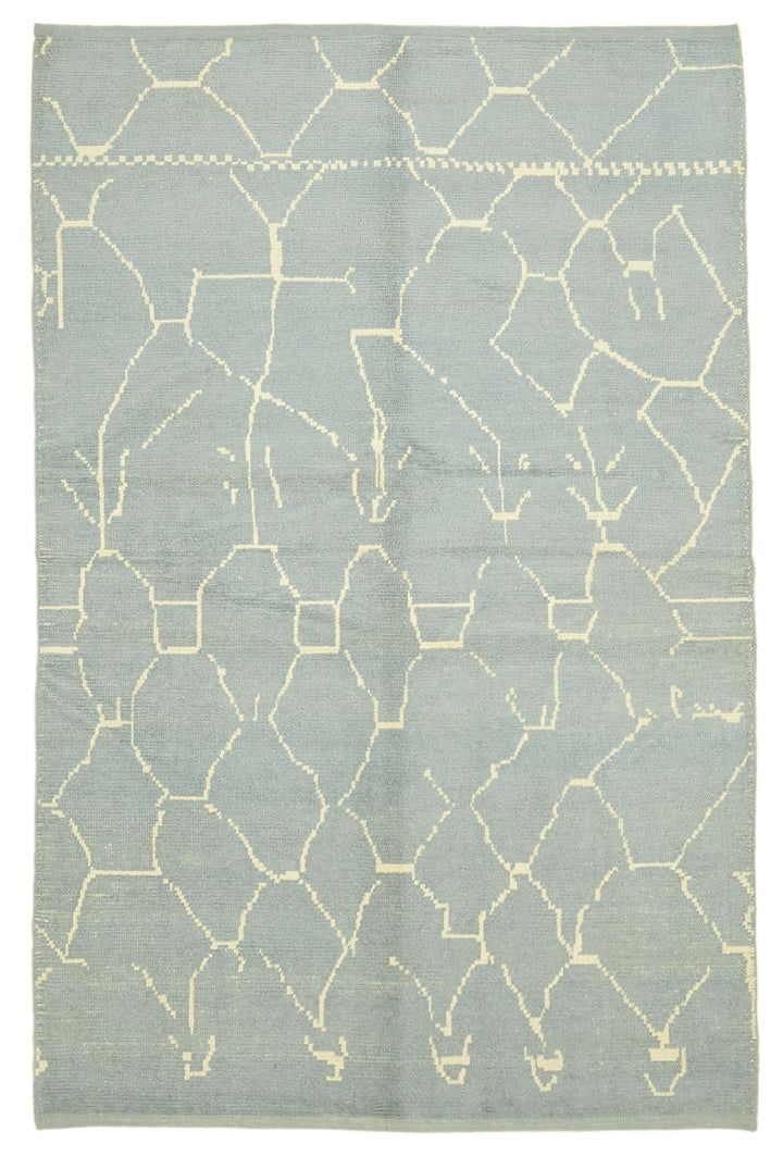 6x9 Blue Moroccan Rug - 39723