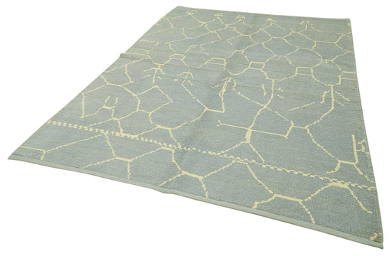 6x9 Blue Moroccan Rug - 39723