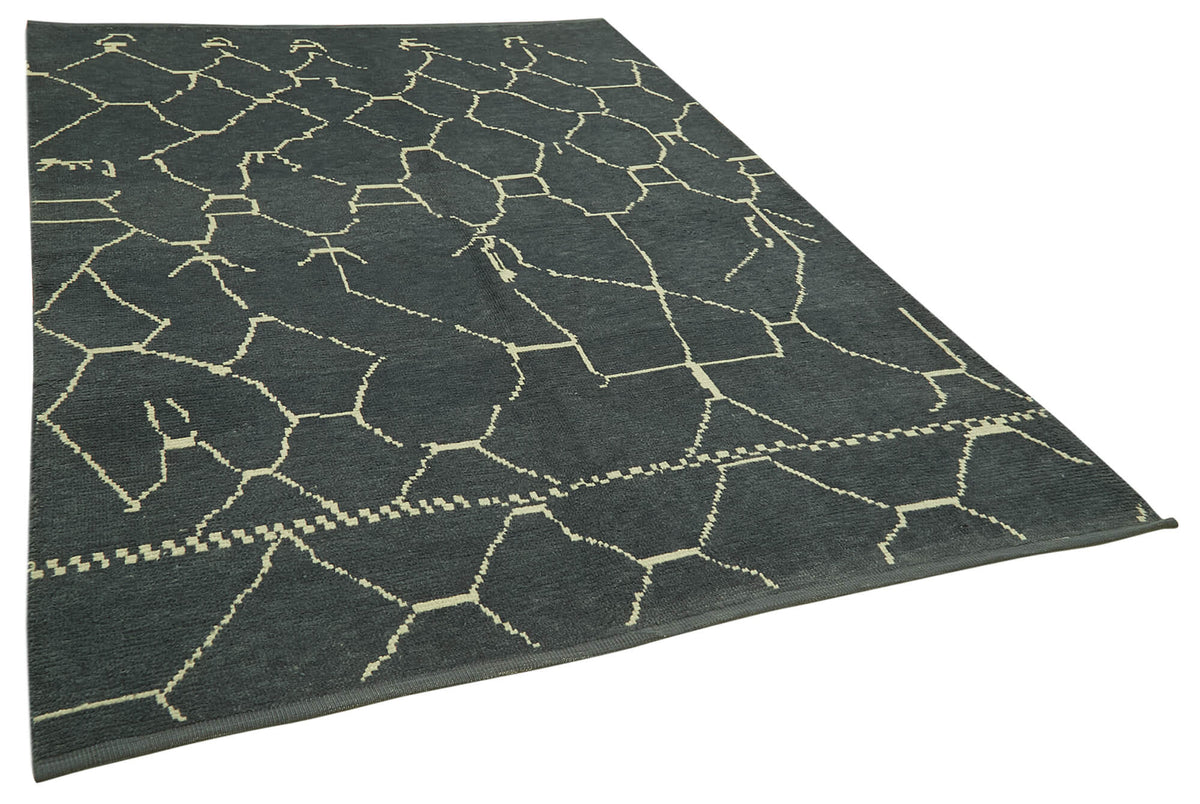 6x9 Grey Moroccan Rug - 39725