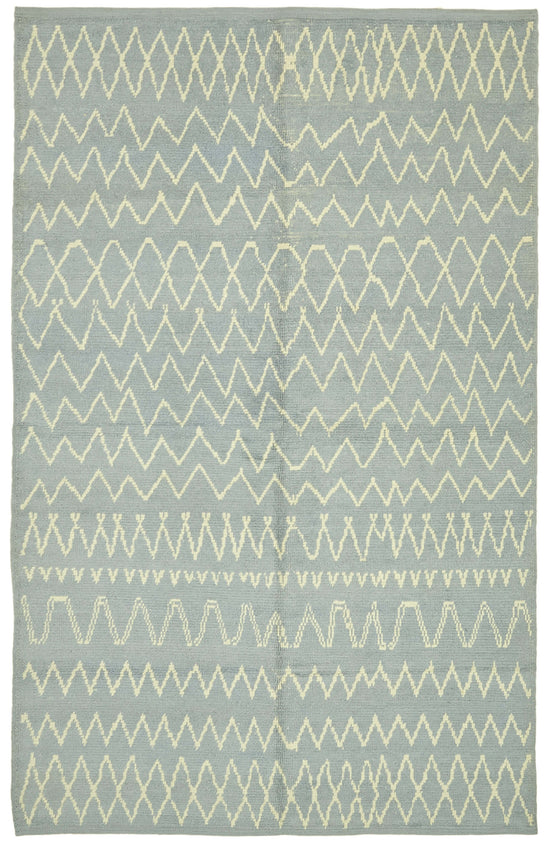 6x9 Blue Moroccan Rug - 39728