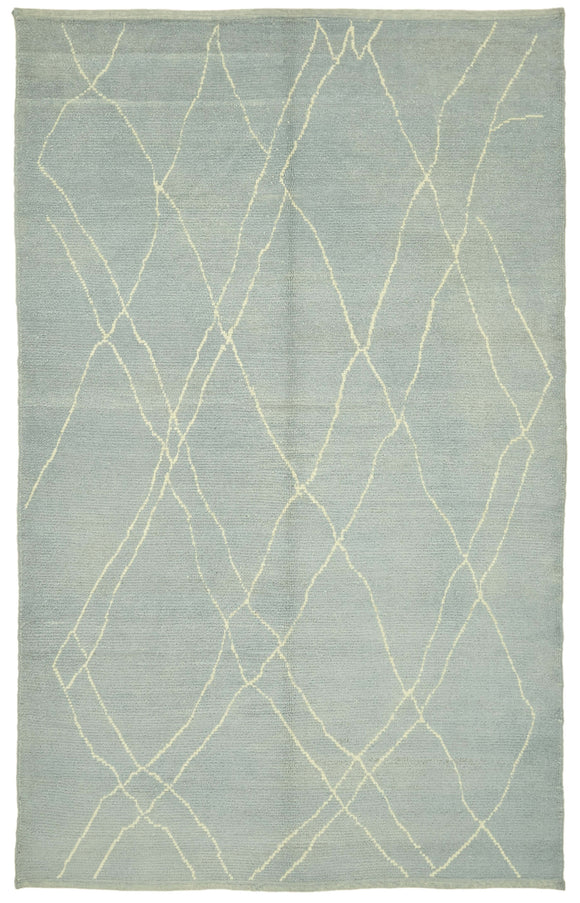 6x10 Blue Moroccan Rug - 39729