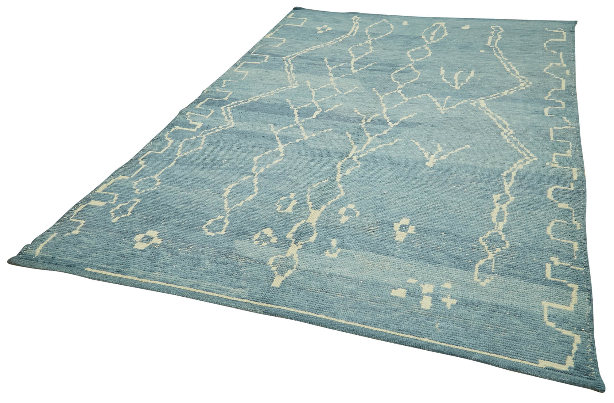 6x9 Blue Moroccan Rug - 39731