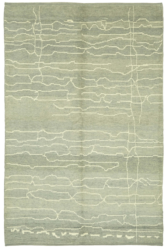7x10 Grey Moroccan Rug - 39741
