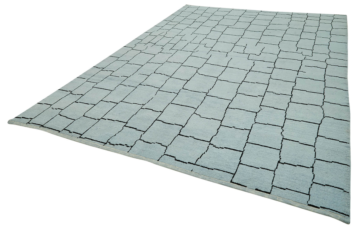 8x13 Blue Moroccan Rug - 39748