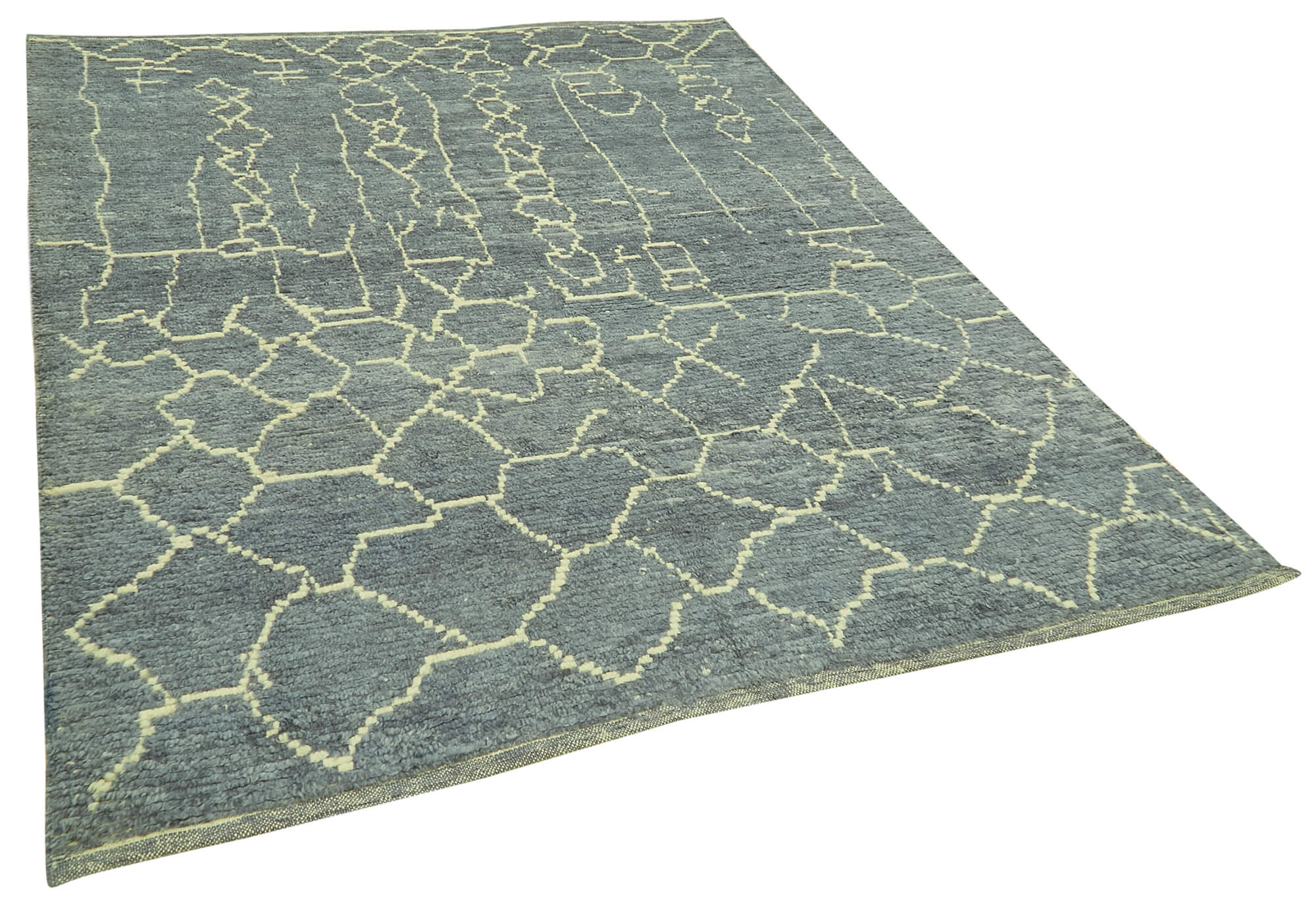 6x7 Blue Moroccan Rug - 39750