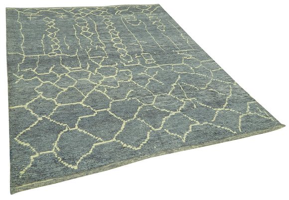 6x7 Blue Moroccan Rug - 39750