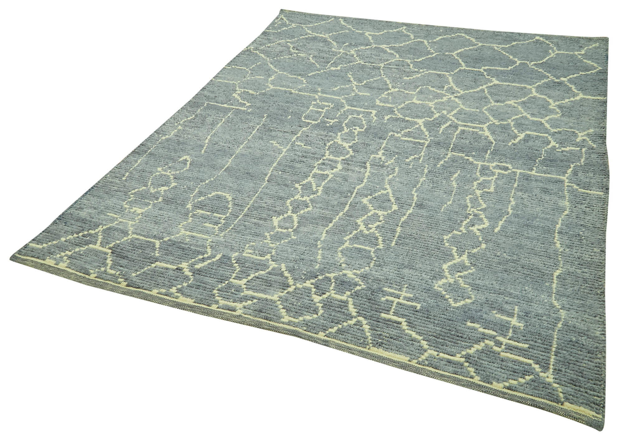 6x7 Blue Moroccan Rug - 39750