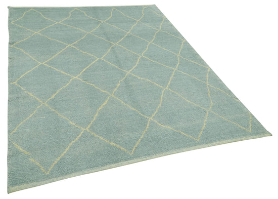 6x7 Blue Moroccan Rug - 39751