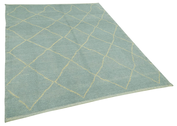 6x7 Blue Moroccan Rug - 39751