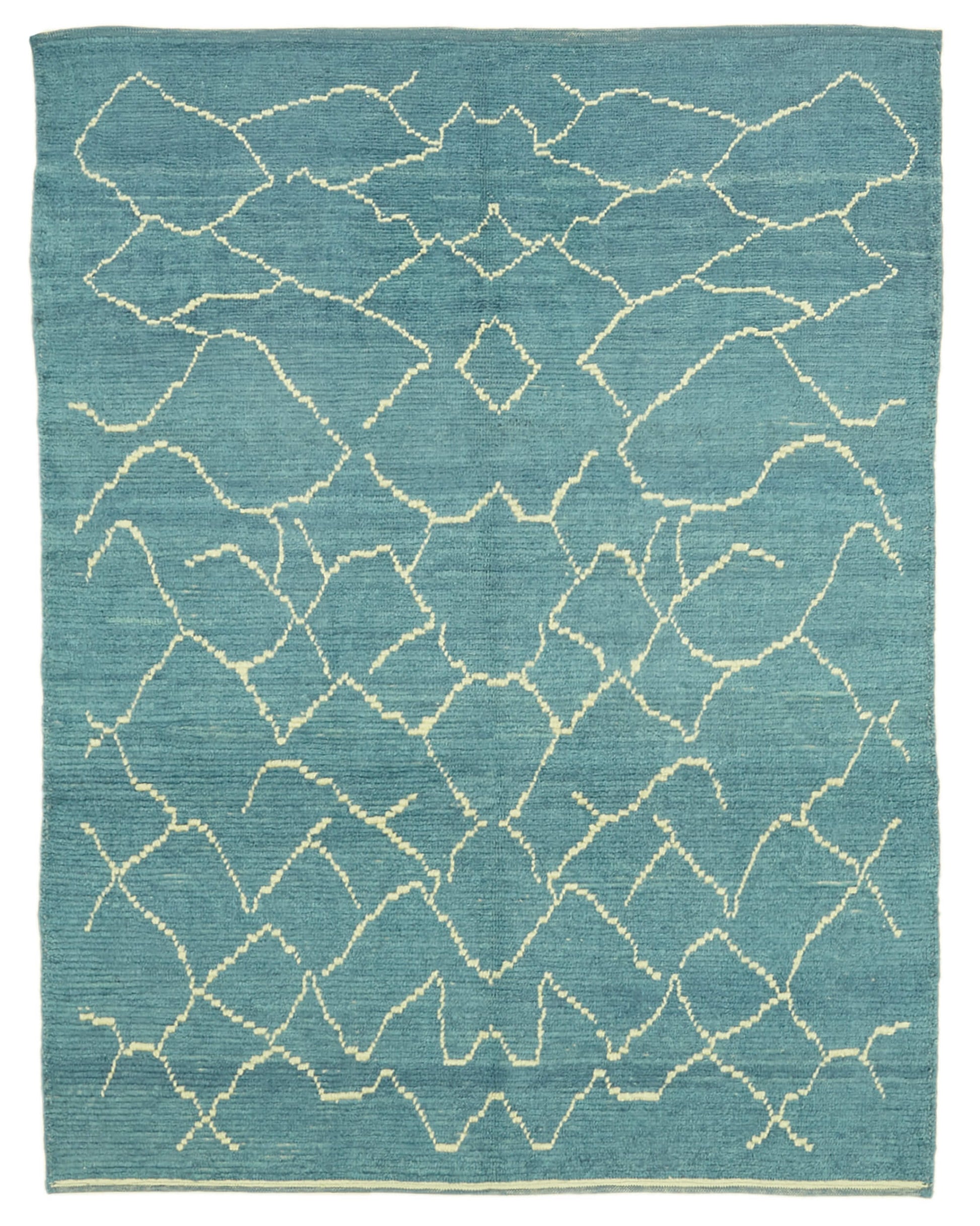 6x7 Blue Moroccan Rug - 39755