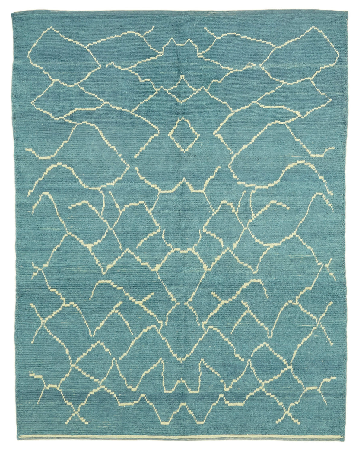 6x7 Blue Moroccan Rug - 39755