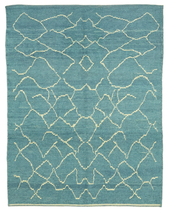 6x7 Blue Moroccan Rug - 39755