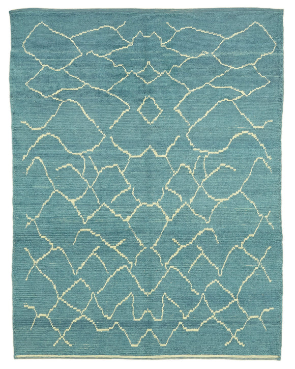 6x7 Blue Moroccan Rug - 39755