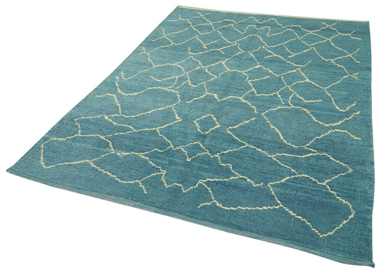 6x7 Blue Moroccan Rug - 39755