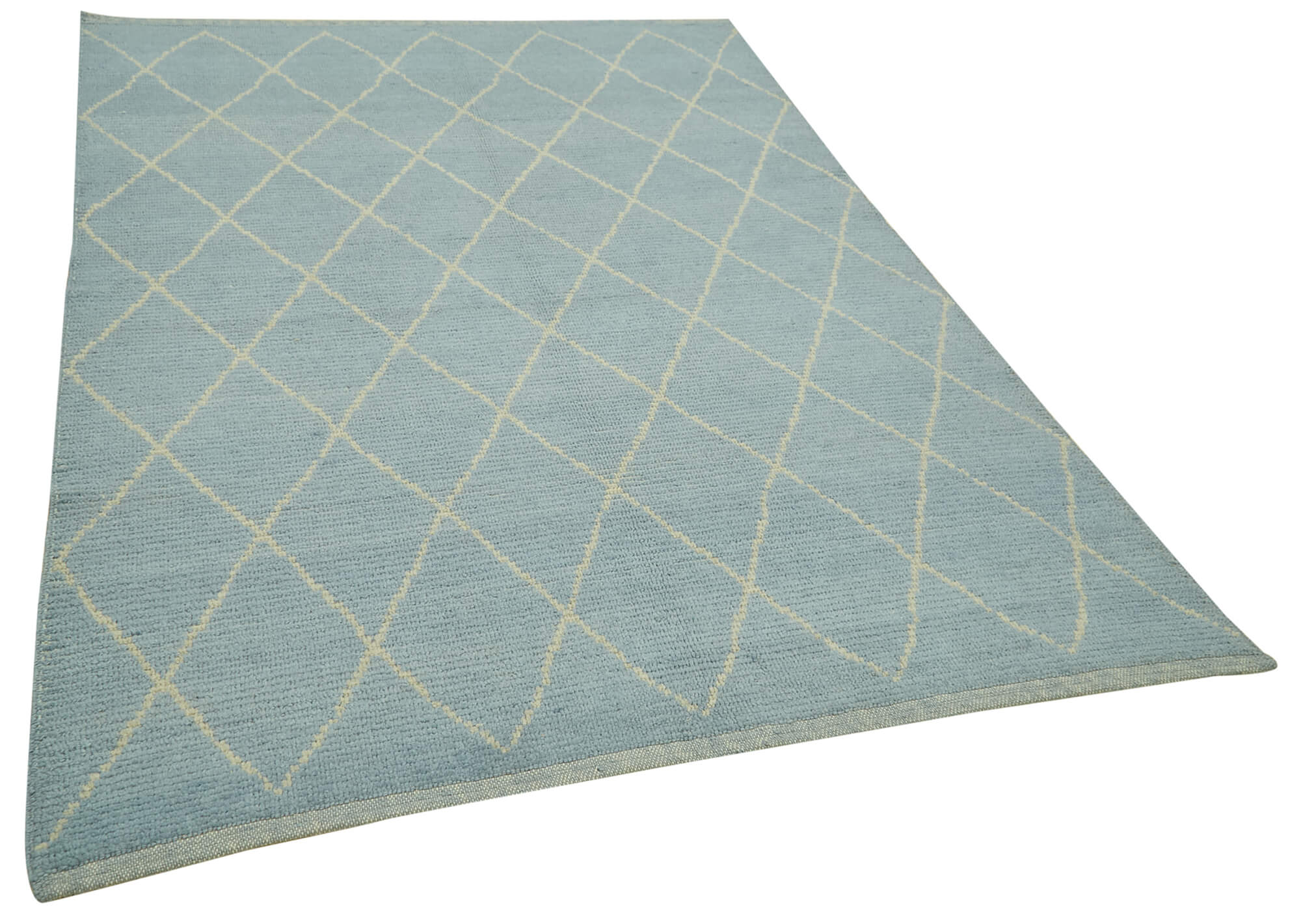 5x7 Blue Moroccan Rug - 39768