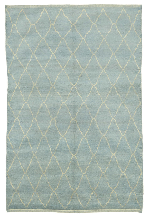5x8 Blue Moroccan Rug - 39769