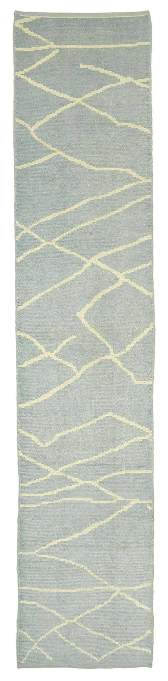 3x14 Blue Moroccan Runner Rug - 39775