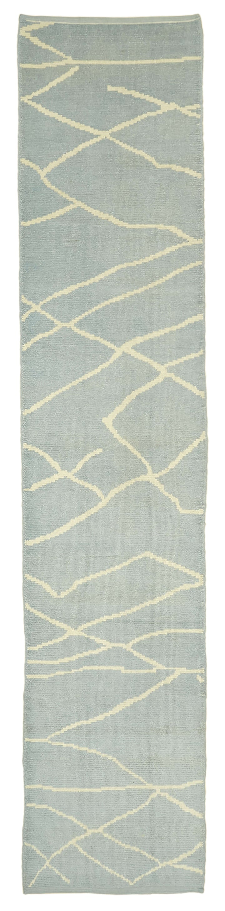 3x14 Blue Moroccan Runner Rug - 39775