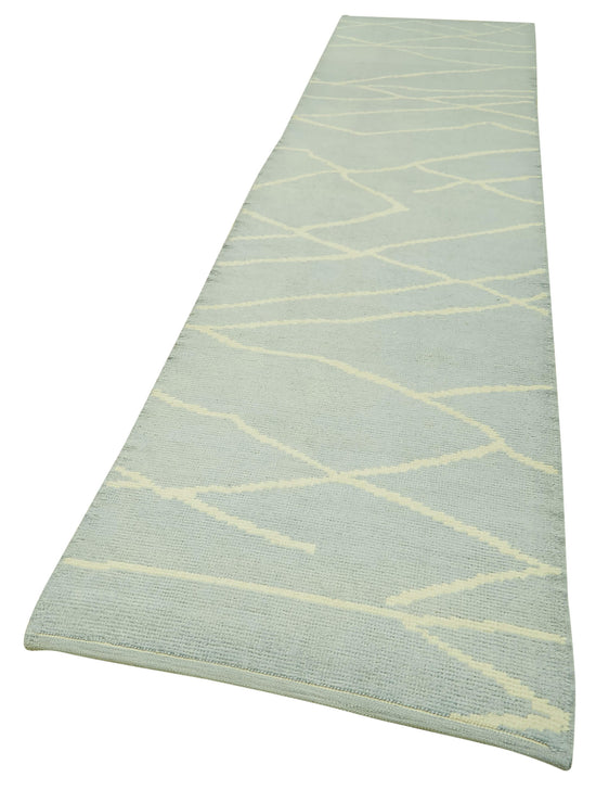 3x14 Blue Moroccan Runner Rug - 39775