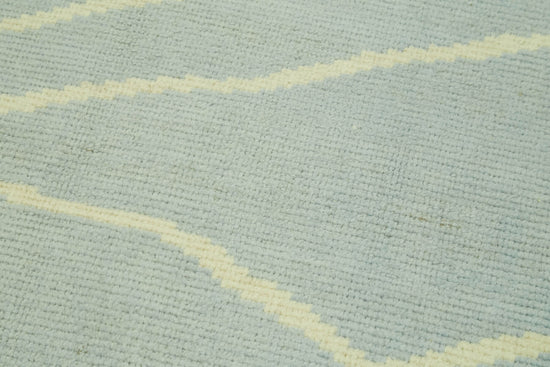 3x14 Blue Moroccan Runner Rug - 39775