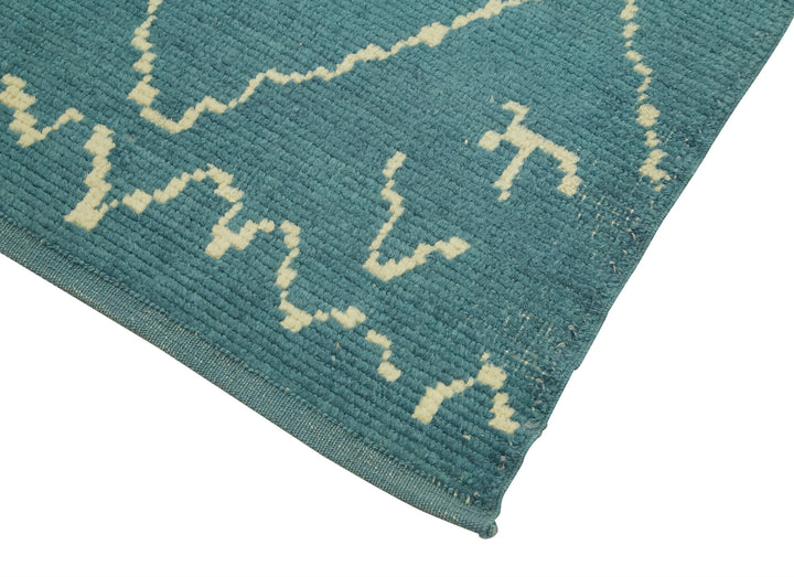 3x12 Blue Moroccan Runner Rug - 39784