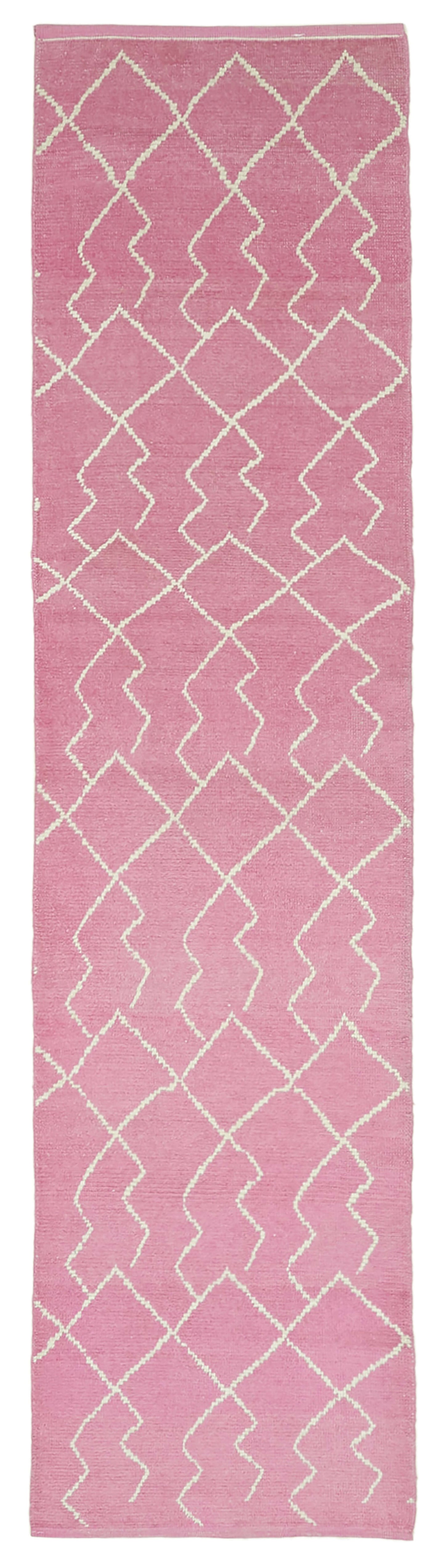 3x12 Pink Moroccan Runner Rug - 39785