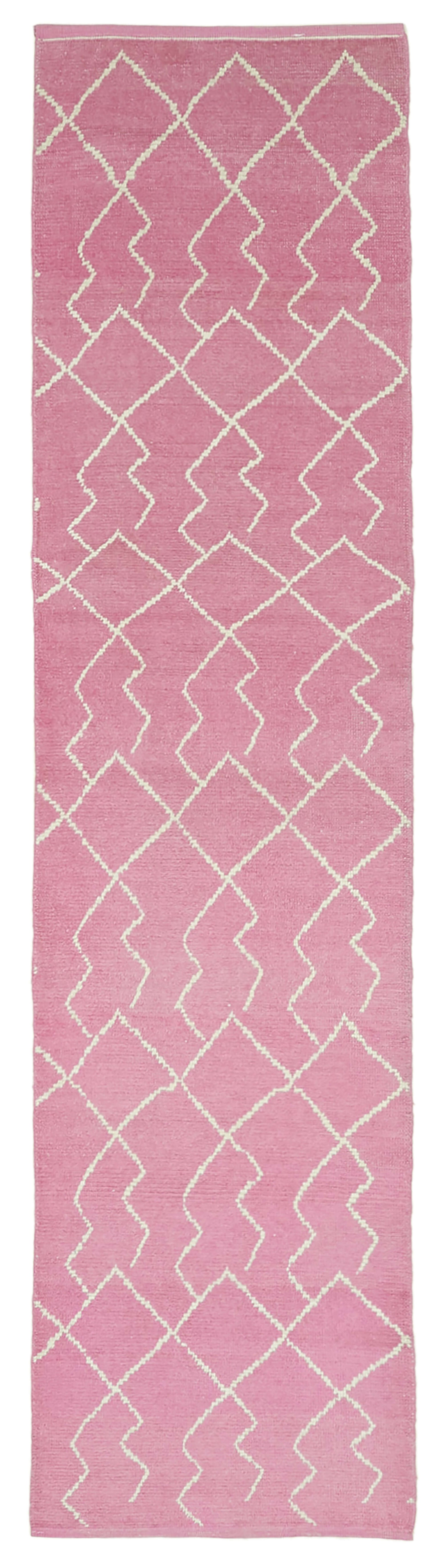 3x12 Pink Moroccan Runner Rug - 39785