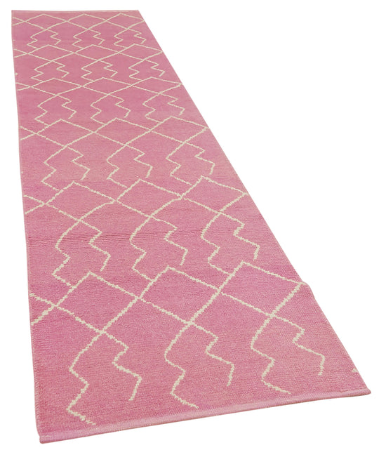 3x12 Pink Moroccan Runner Rug - 39785