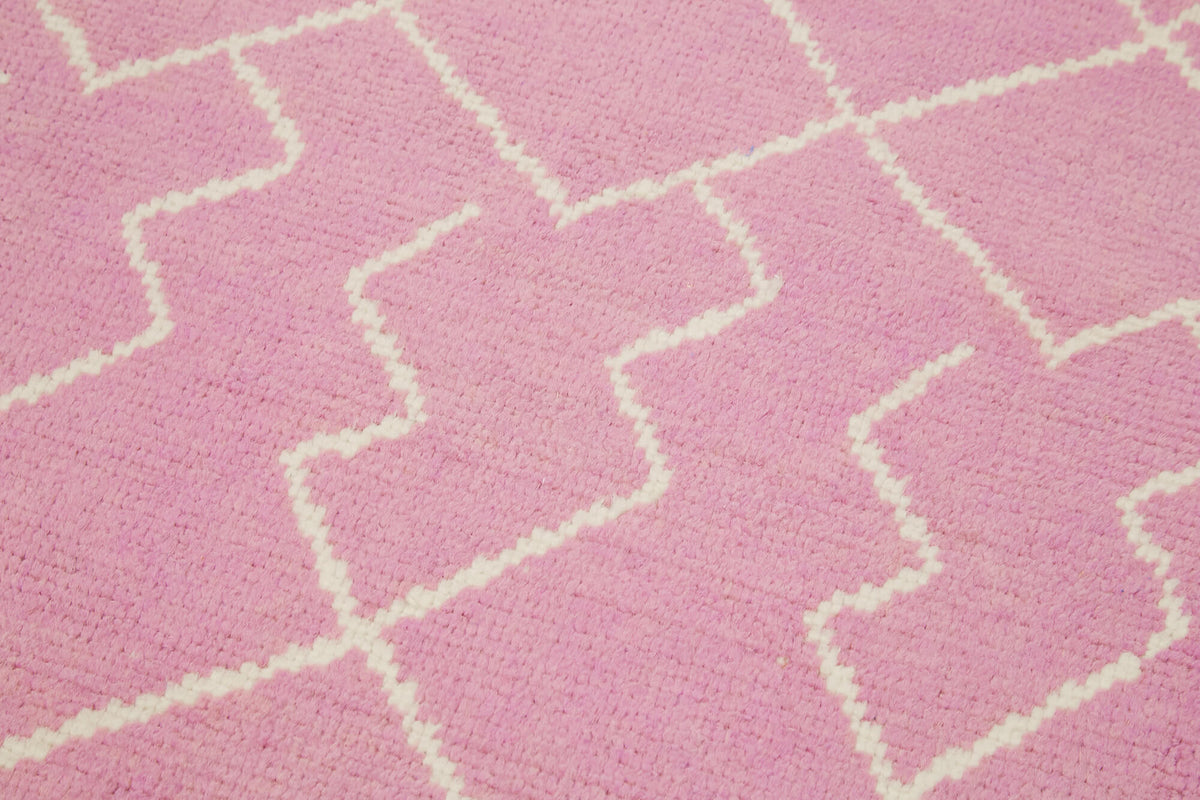 3x12 Pink Moroccan Runner Rug - 39785