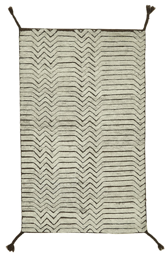 3x5 Beige Moroccan Runner Rug - 39798