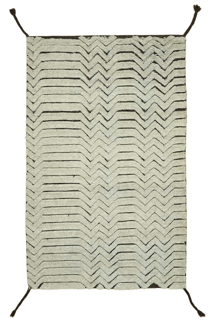 3x5 Beige Moroccan Runner Rug - 39800