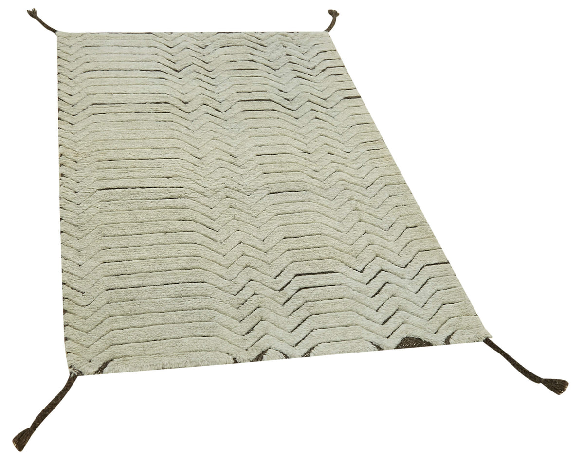 3x5 Beige Moroccan Runner Rug - 39800