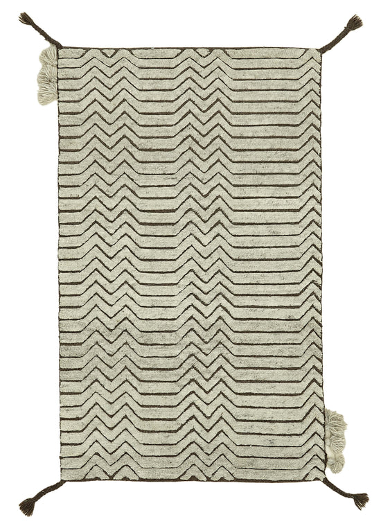 3x5 Beige Moroccan Runner Rug - 39802