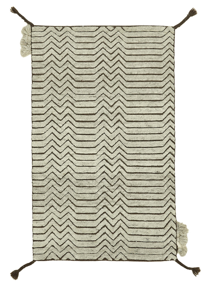 3x5 Beige Moroccan Runner Rug - 39802