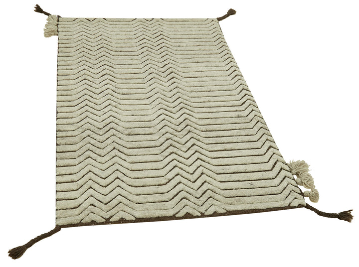 3x5 Beige Moroccan Runner Rug - 39802